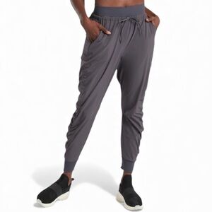 ATHLETA Attitude Ruched Jogger Pants Lightweight Athleisure Active Travel Size 0